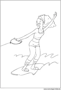 wasserski-fahren-malvorlage