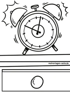 wecker-ausmalvorlage-fuer-kinder