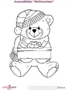 weihnachtsbaer-mit-geschenk-und-muetze