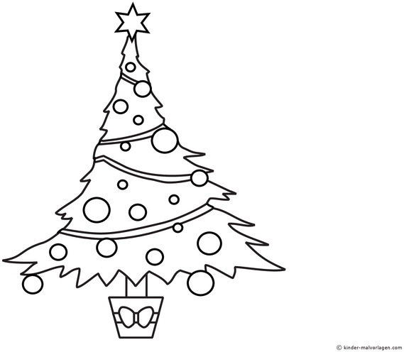 weihnachtsbaum-festlich-gemalt-ausmalvorlage