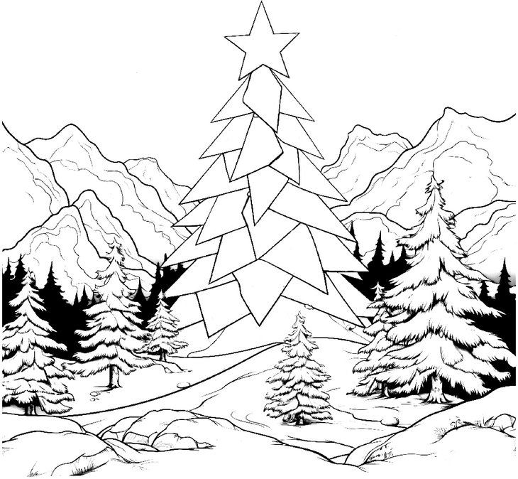 weihnachtsbaum-in-geometrischen-formen-malen