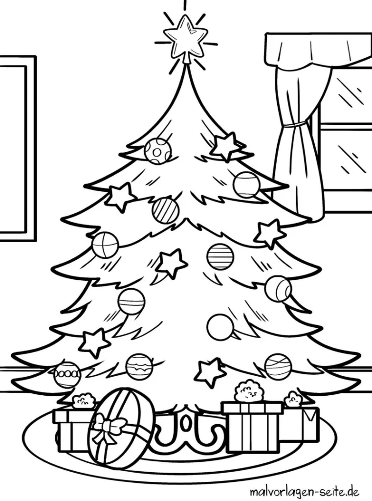 weihnachtsbaum-mit-geschenken-und-sternen