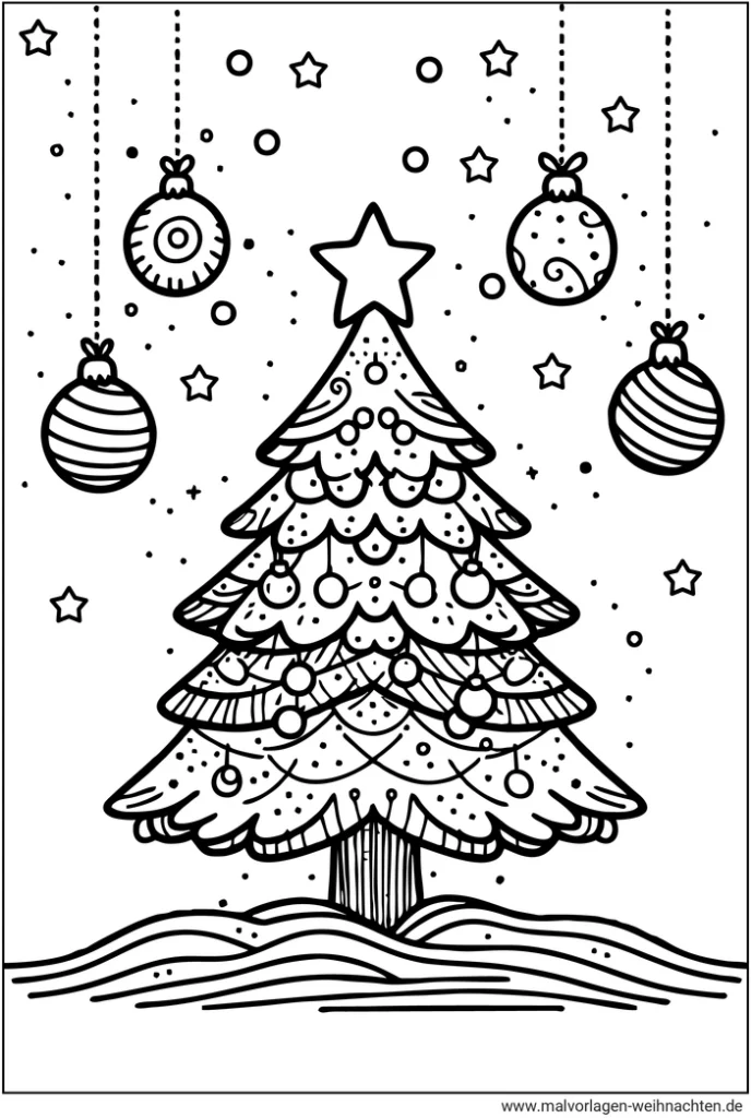 weihnachtsbaum-mit-kugeln-und-sternen