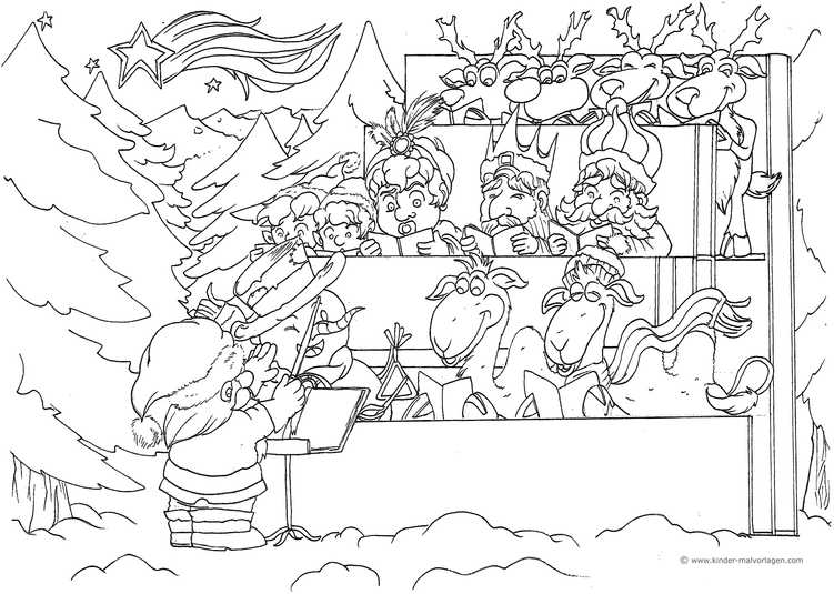 weihnachtschor-mit-dirigenten-und-rentieren