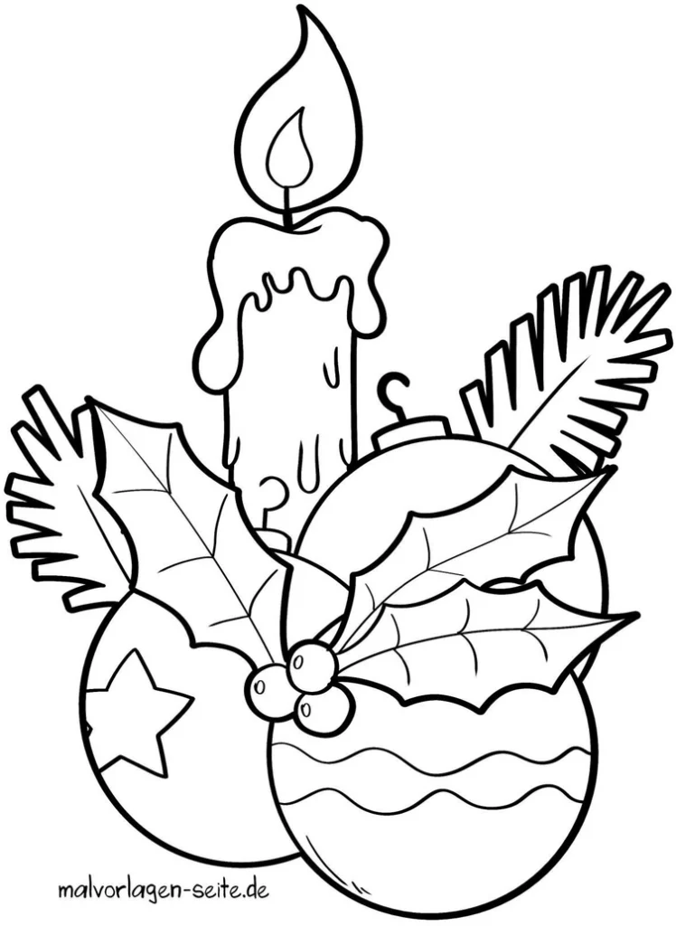 weihnachtsdekoration-mit-kerze-und-kugeln