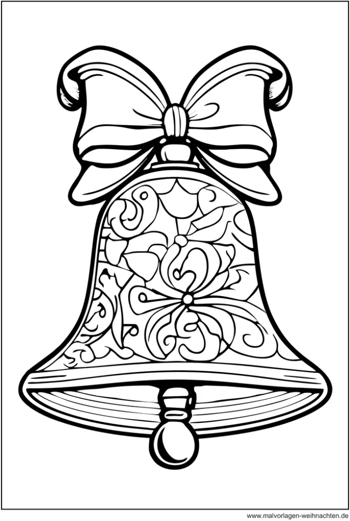 weihnachtsglocke-mit-schleife-und-verzierungen