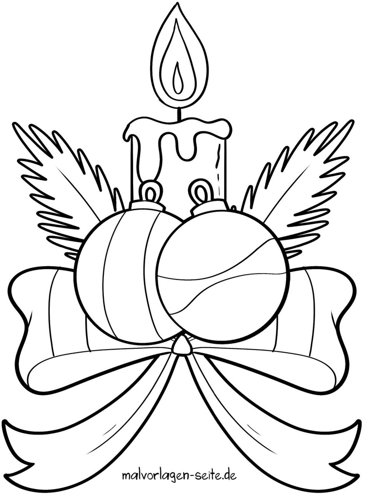 weihnachtskerze-und-kugeln-malvorlage