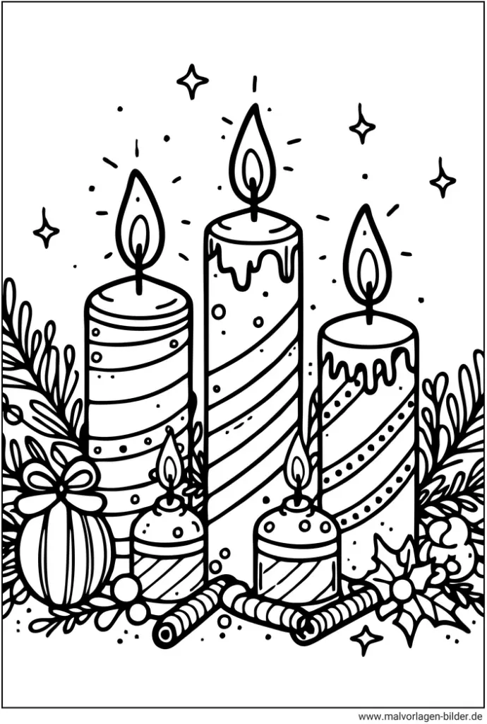 weihnachtskerzen-ausmalvorlage-fuer-kinder