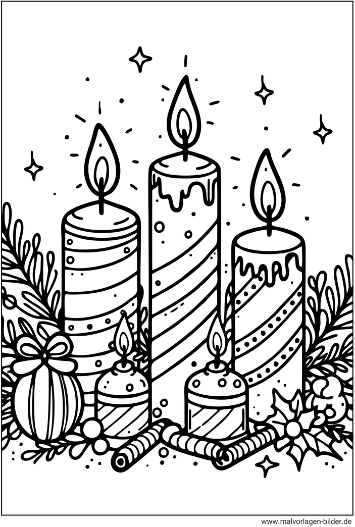 weihnachtskerzen-ausmalvorlage-fuer-kinder
