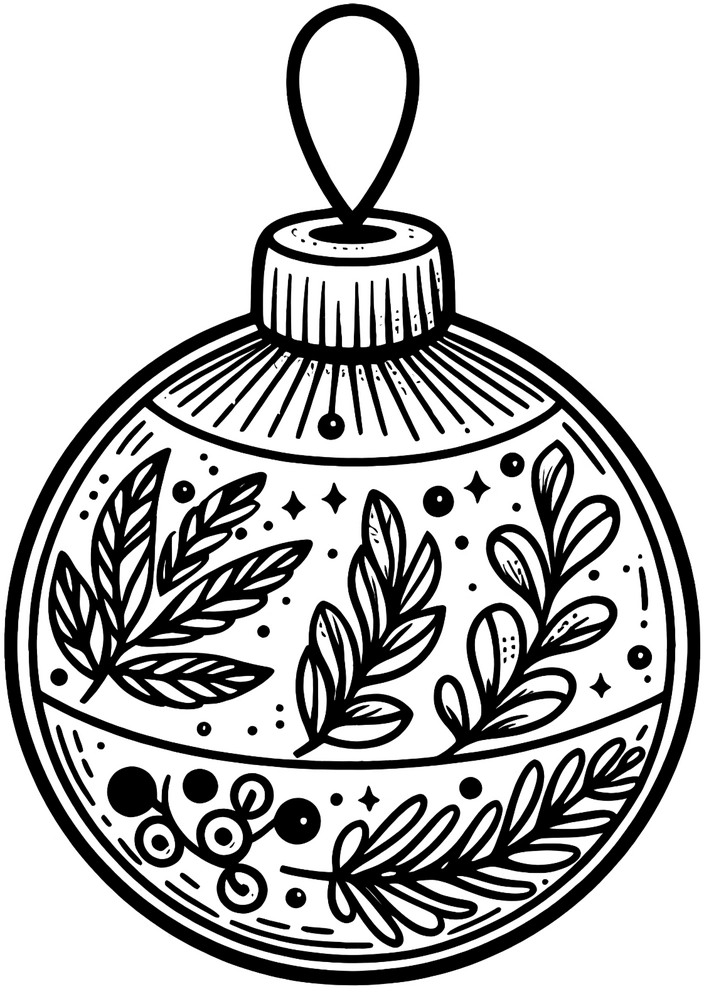 weihnachtskugel-ausmalvorlage-mit-pflanzenmotiven