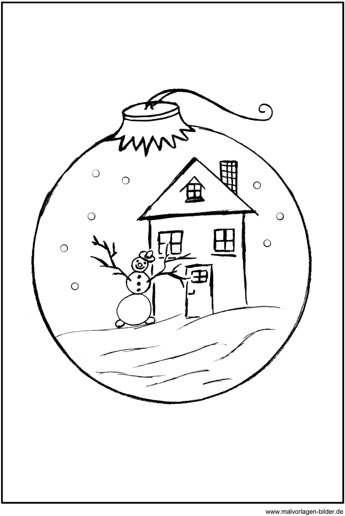 weihnachtskugel-schneemann-ausmalbild