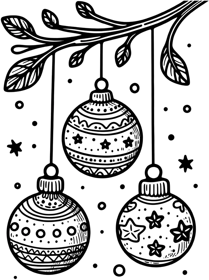 weihnachtskugeln-am-zweig-ausmalbild