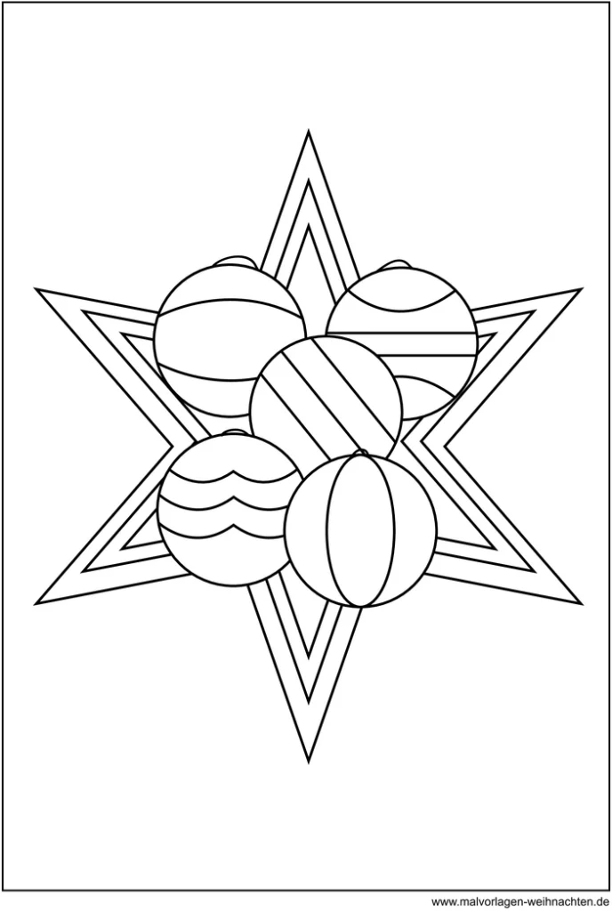weihnachtskugeln-im-stern-design-ausmalvorlage
