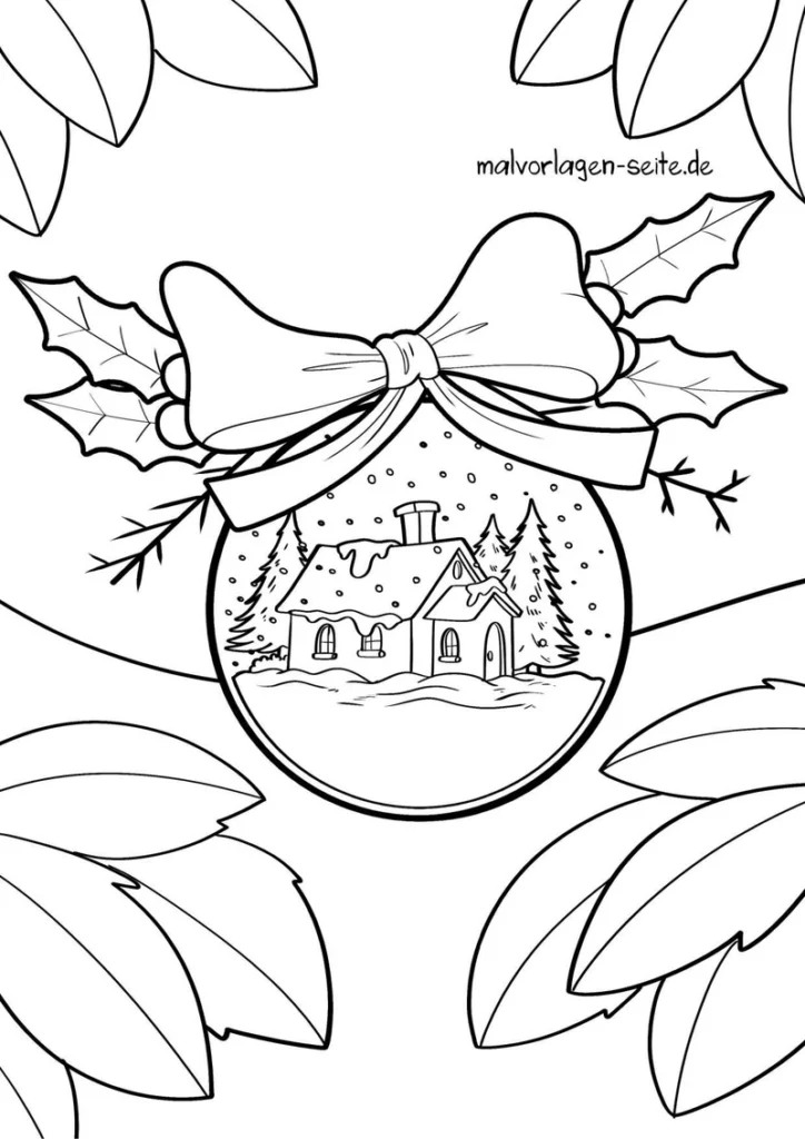 weihnachtslandschaft-mit-haus-und-schleife