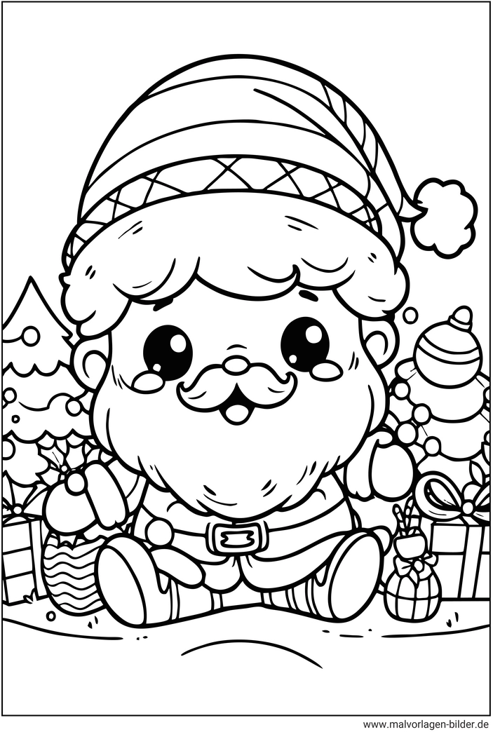 weihnachtsmann-ausmalvorlage-kawaii