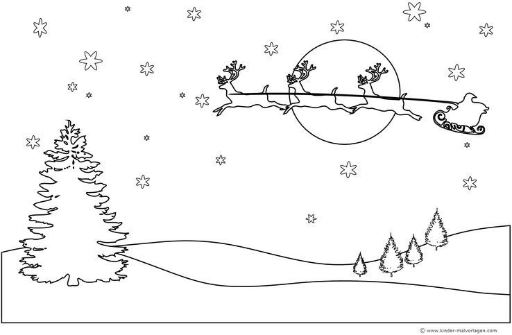 weihnachtsmann-im-schlitten-ueber-dem-himmel