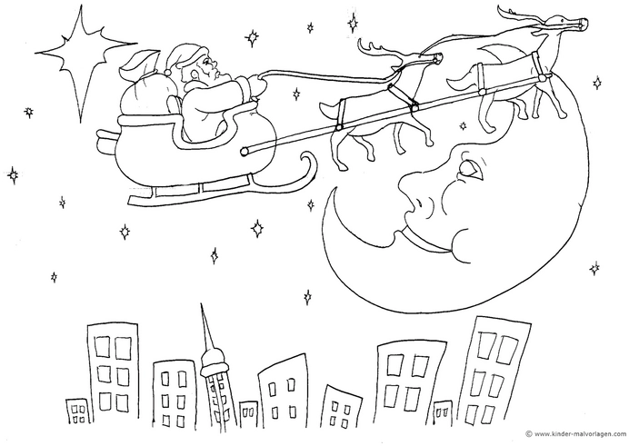 weihnachtsmann-im-schlitten-ueber-stadt