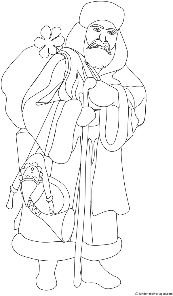 weihnachtsmann-mit-geschenken-und-kleeblatt