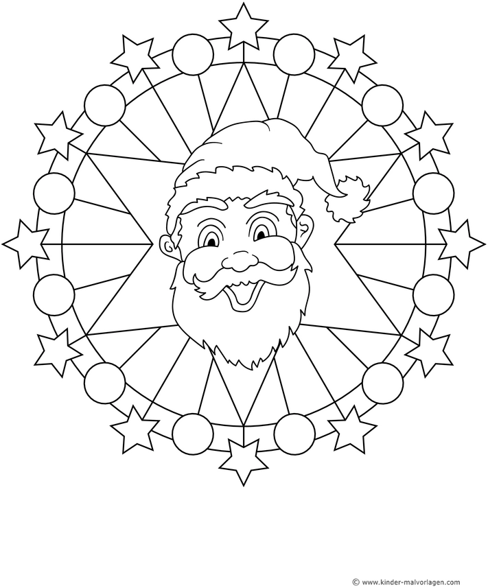 weihnachtsmann-mit-sternen-ausmalvorlage