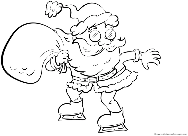 weihnachtsmann-schlittschuhlaeufer-mit-geschenkesack