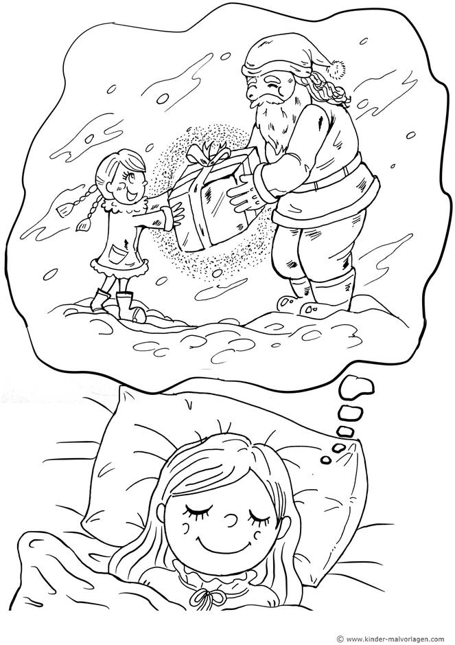 weihnachtsmann-und-maedchen-im-traum