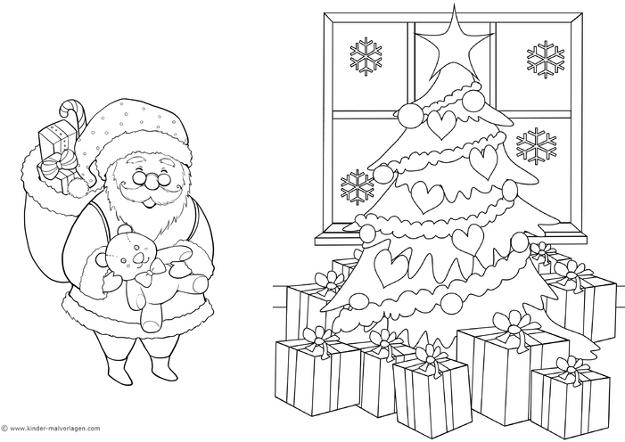 weihnachtsmann-und-tannenbaum-mit-geschenken