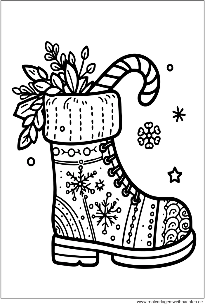 weihnachtsstiefel-inspirationen-ausmalen
