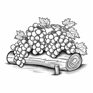 weintrauben-auf-holzstamm-malen