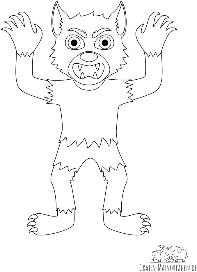werwolf-ausmalvorlage-kreative-kinder