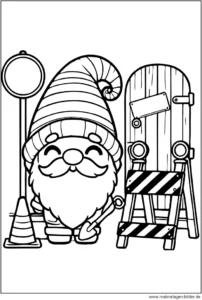 wichtel-auf-der-baustelle-ausmalvorlage