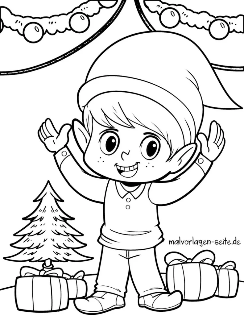 wichtel-mit-geschenken-und-weihnachtsbaum