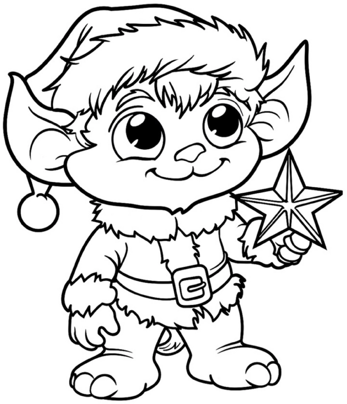 wichtel-mit-stern-weihnachten-ausmalbild