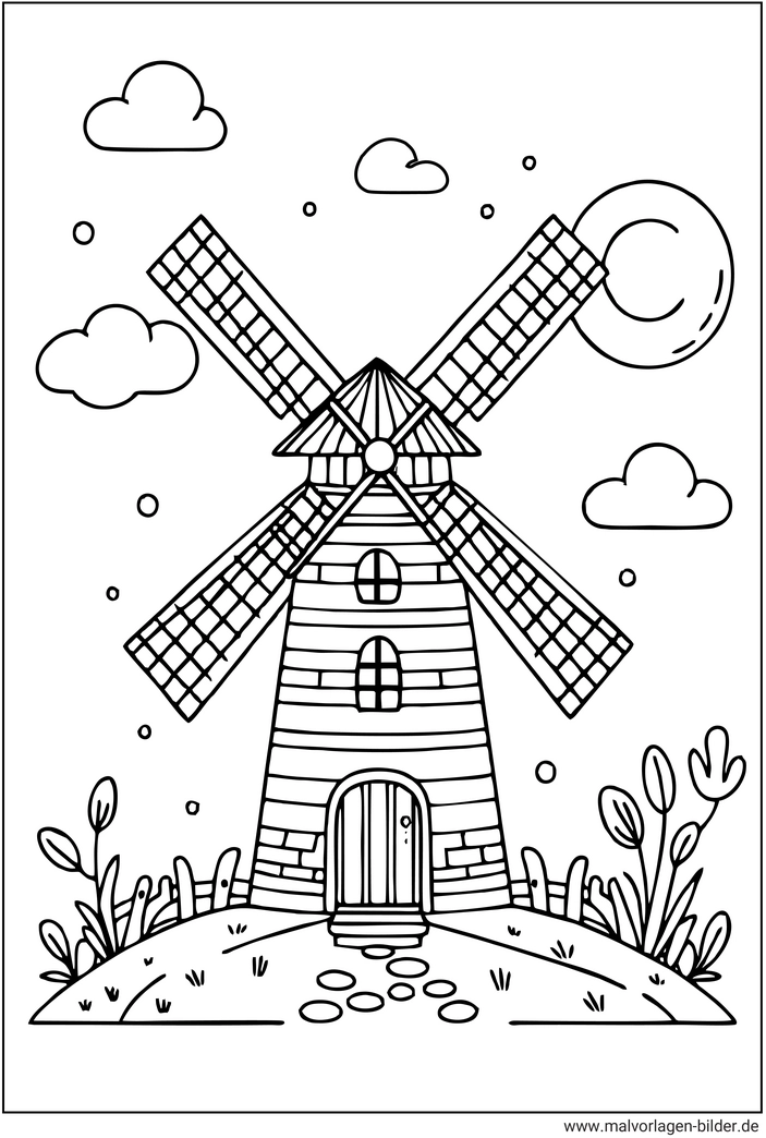 windmuehle-natur-und-architektur-ausmalvorlage