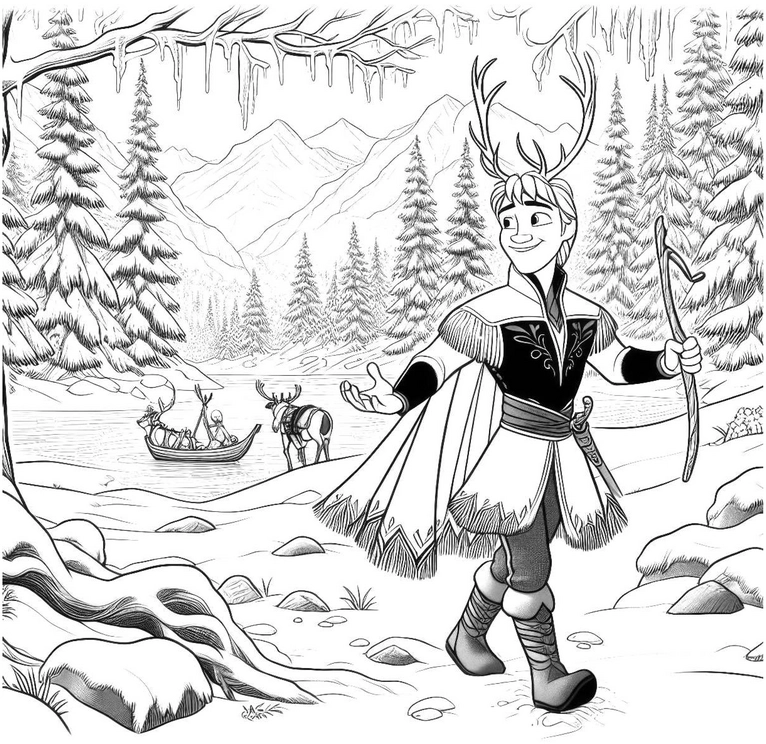 winterlandschaft-mit-charakter-und-geweih
