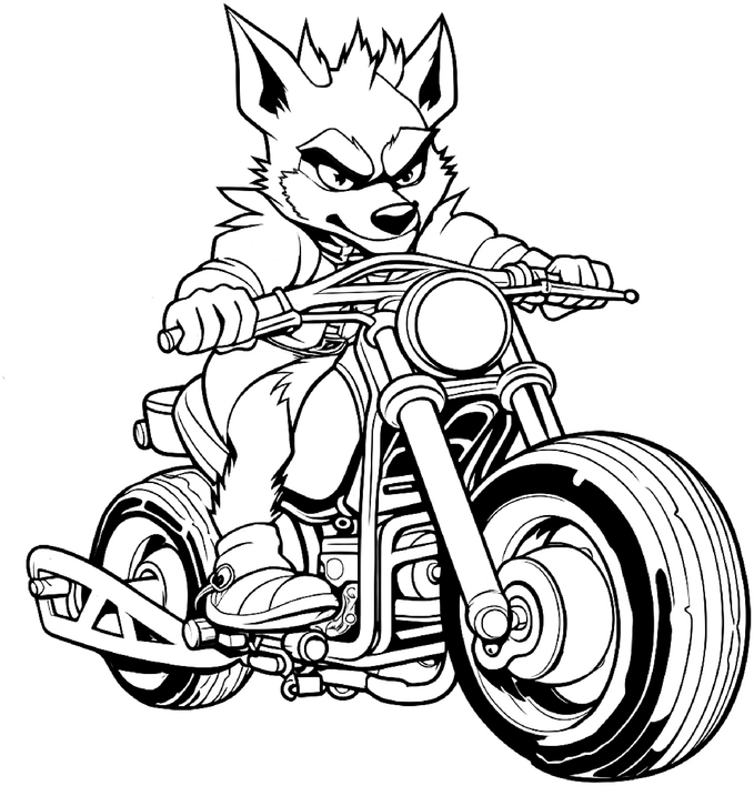 wolf-auf-motorrad-ausmalvorlage