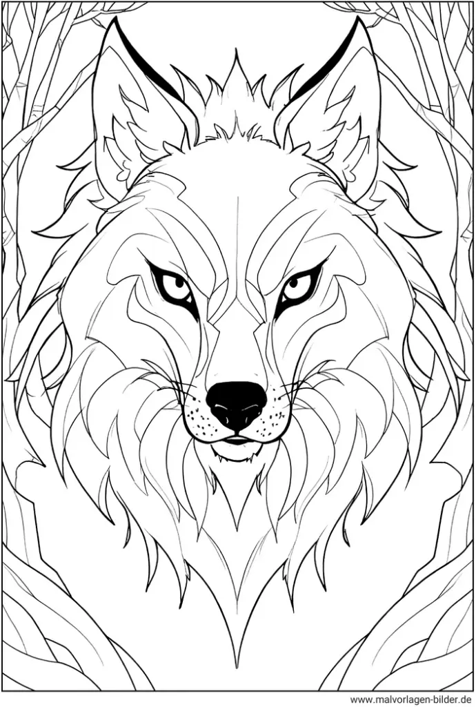 wolf-ausmalbild-fuer-kinder
