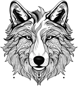 wolf-mit-kunstvollen-mustern-ausmalvorlage