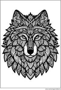 wolf-motiv-ausmalbild-fuer-erwachsene