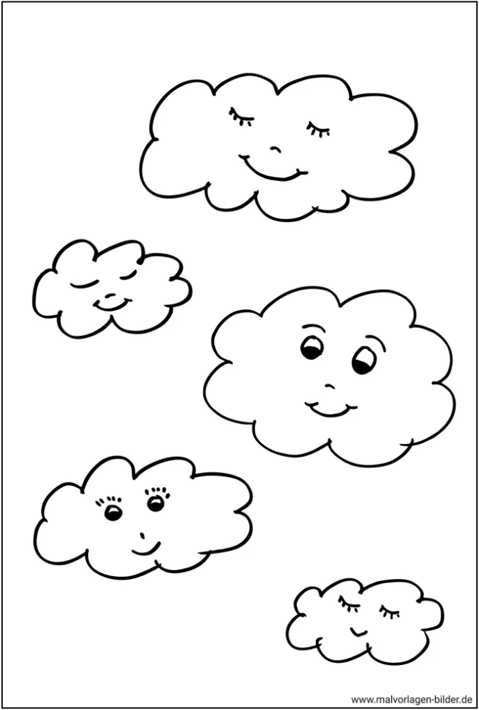 wolken-mit-gesichtern-ausmalvorlage