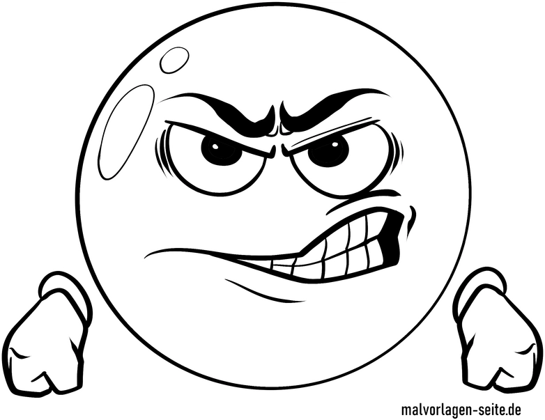 wuetendes-emoji-malvorlage-unterhaltsam
