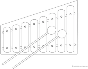 xylophon-mit-schlaegeln-ausmalvorlage