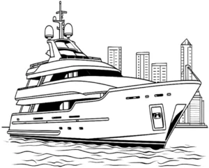 yacht-im-hafen-mit-moderner-skyline