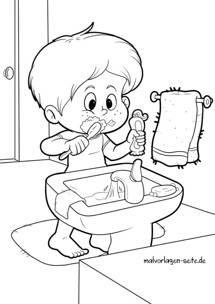 zaehne-putzen-das-kind-ausmalen