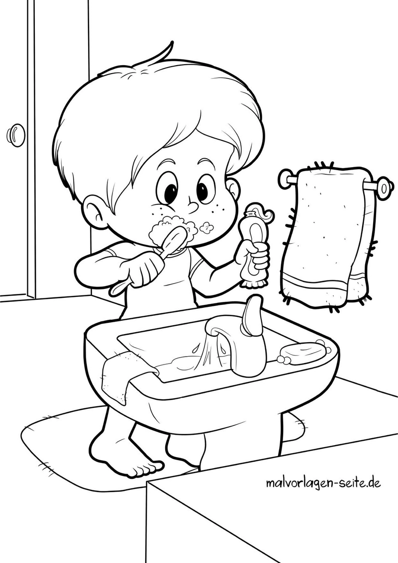 zaehne-putzen-das-kind-ausmalen