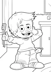 zahnbuerste-und-kind-zahne-putzen