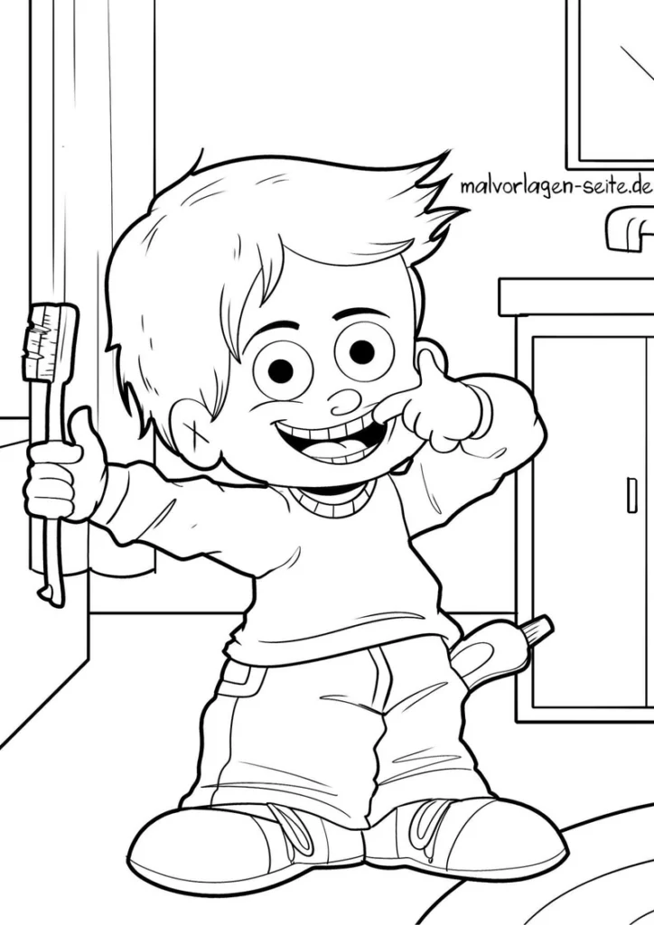 zahnbuerste-und-kind-zahne-putzen