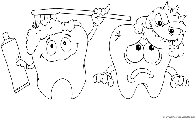 zahne-putzen-und-monster-zeichnen