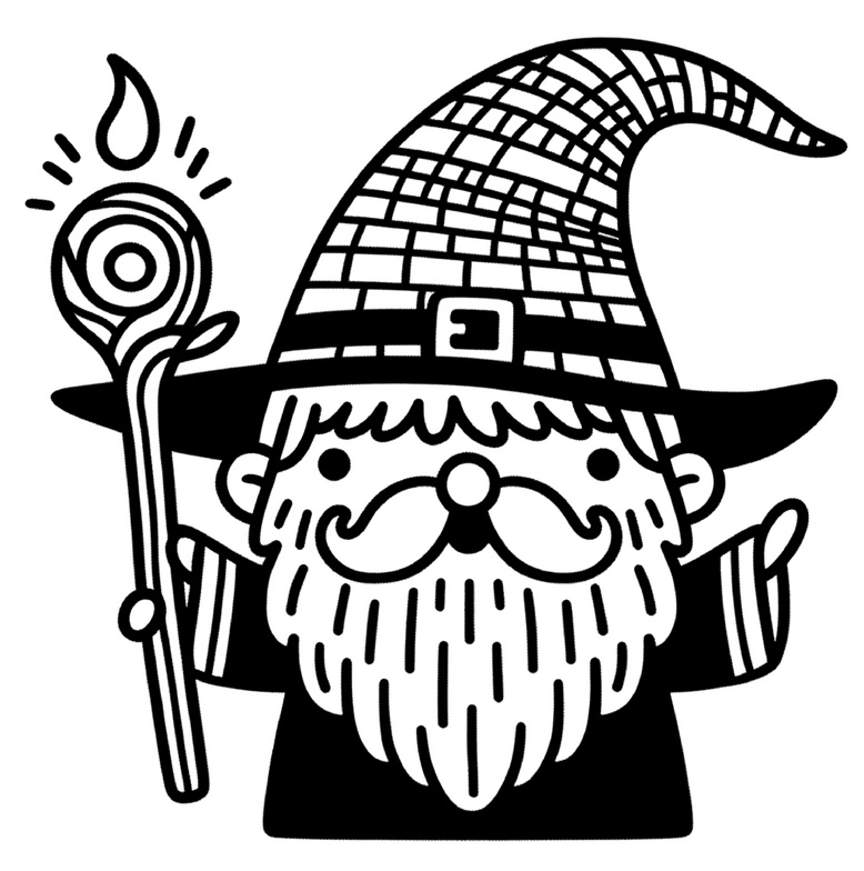 zauberer-mit-hut-und-stab-ausmalvorlage
