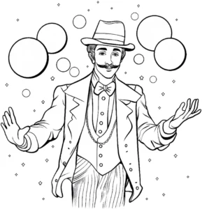 zirkusclown-mit-seifenblasen-ausmalbild