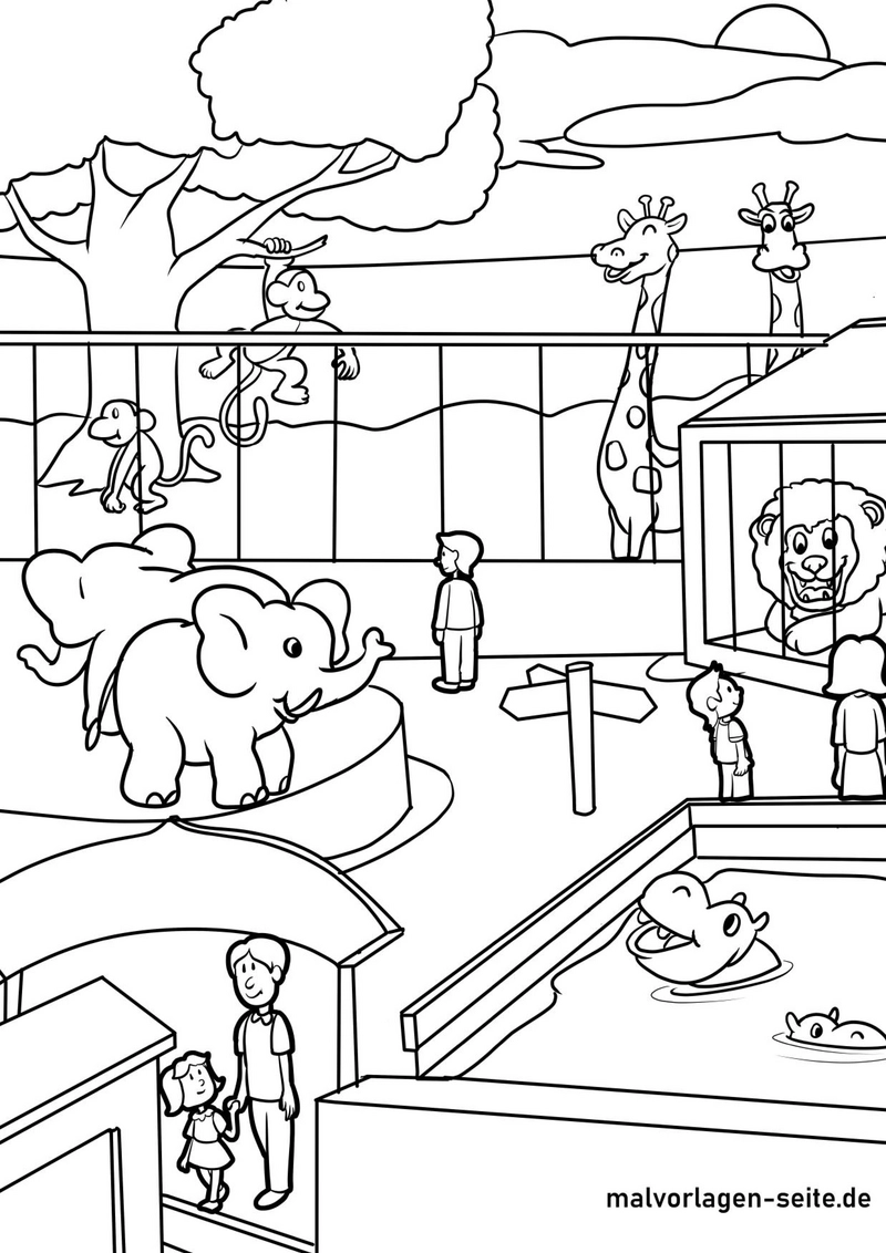 zoo-szene-mit-tieren-zum-ausmalen